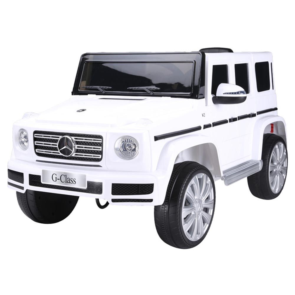 Factual Toys - 12V Mercedes G-Class Kids Car - White 