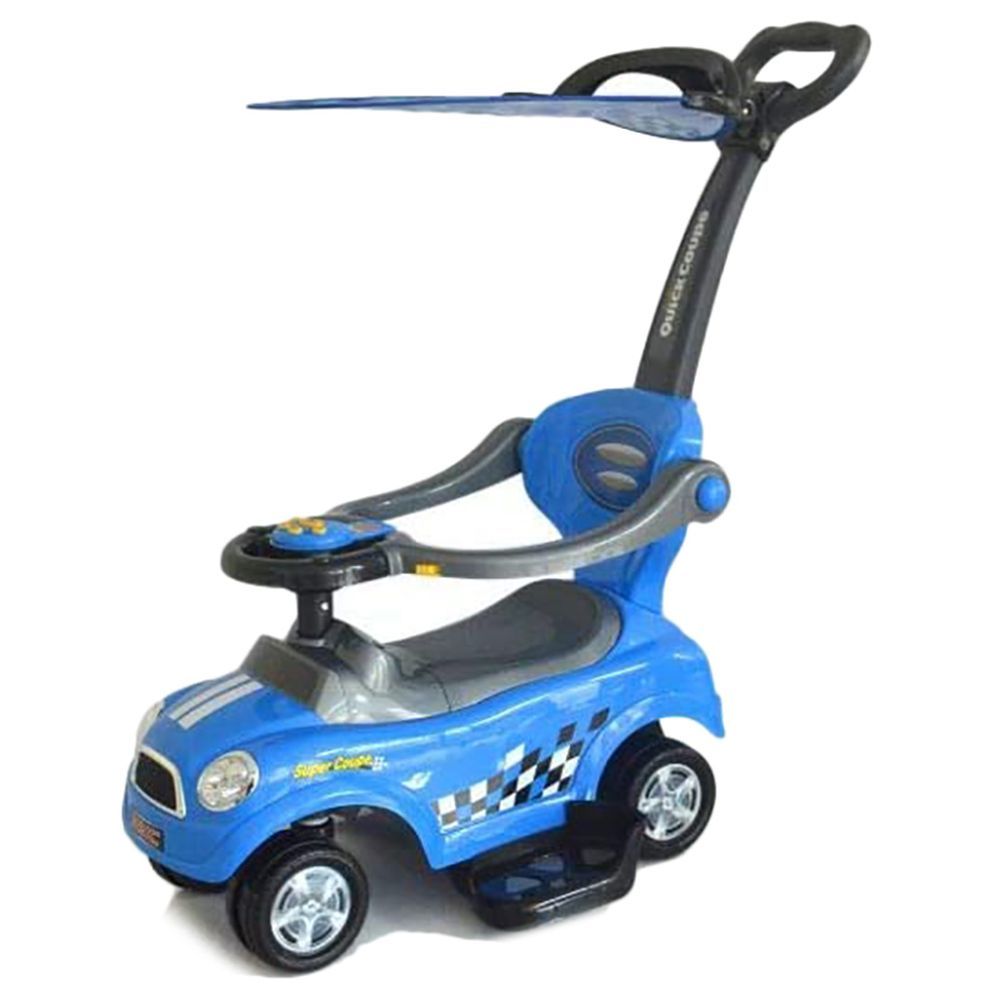 Factual Toys - Sunshine Canpoy Coupe Pusher Car - Blue 