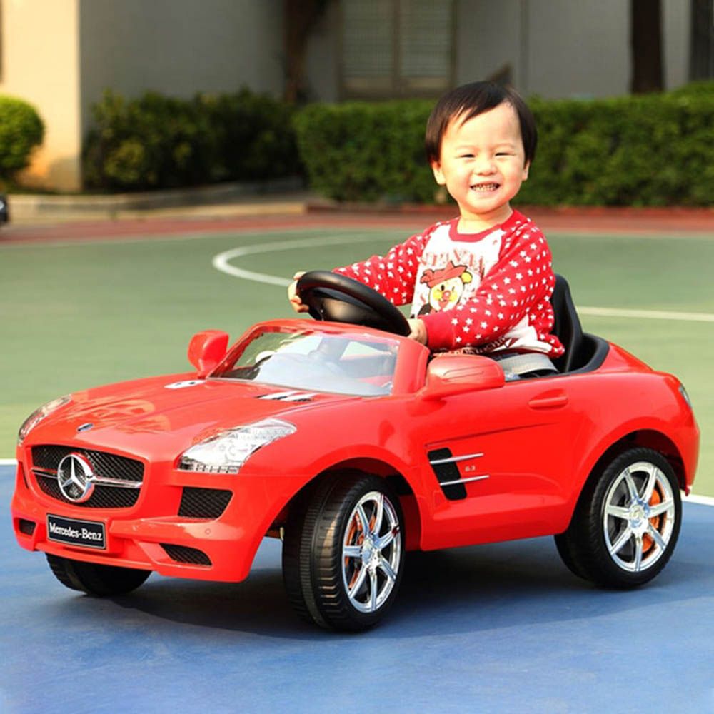 Factual Toys - 6V Mercedes Benz Sls Ride-On Car - Red 