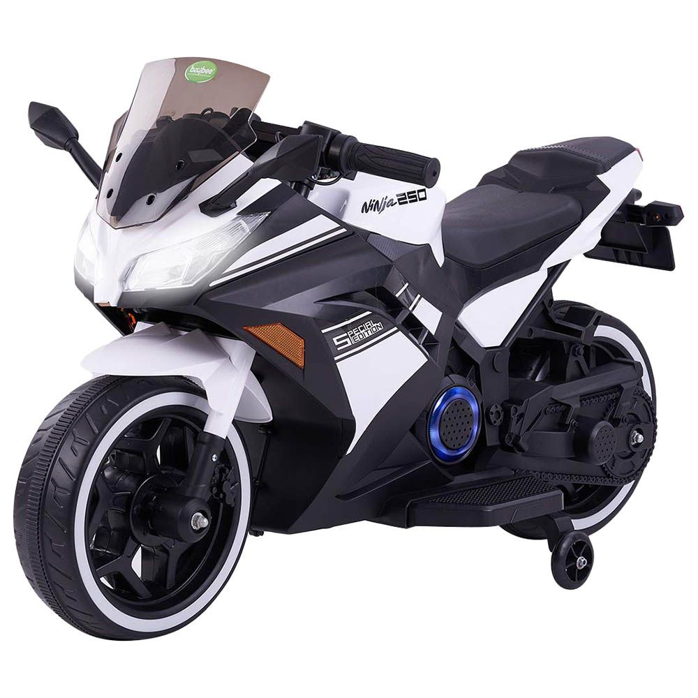 Factual Toys - Electric Motorcycle For Kids - 12V - White