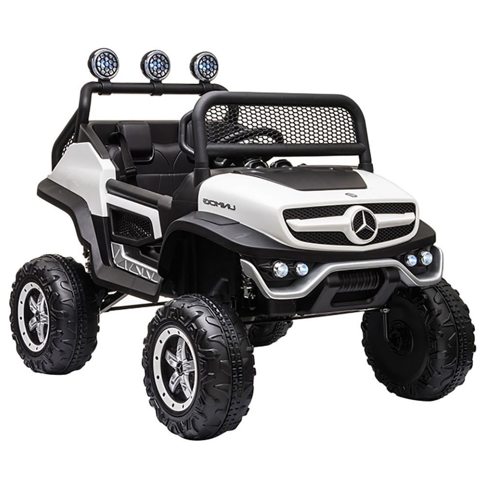 Mercedes Benz - Unimog Junior Rideon Electric Car 12V - White