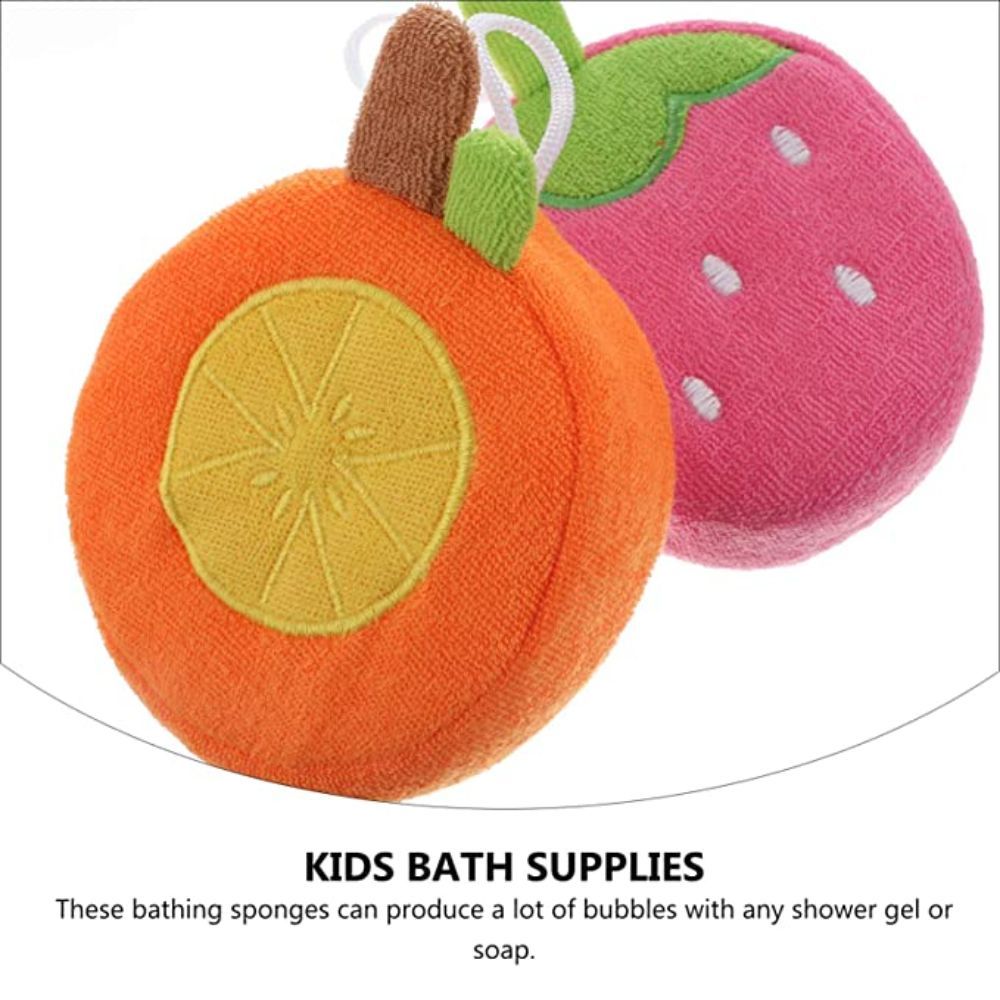 Purple Parrot - Baby Bath Sponge - Set of 4 - Assorted