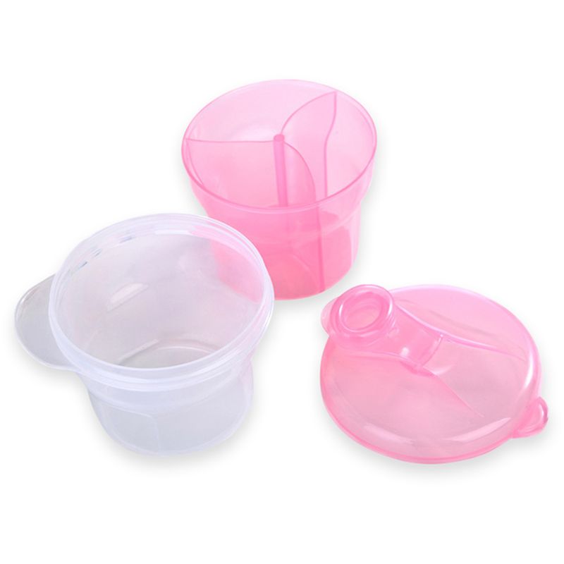 Purple Parrot - Milk Powder Container - Pink