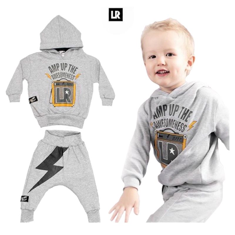 Lullaby Rock - Amp Up the Awesomeness Tracksuit - Grey