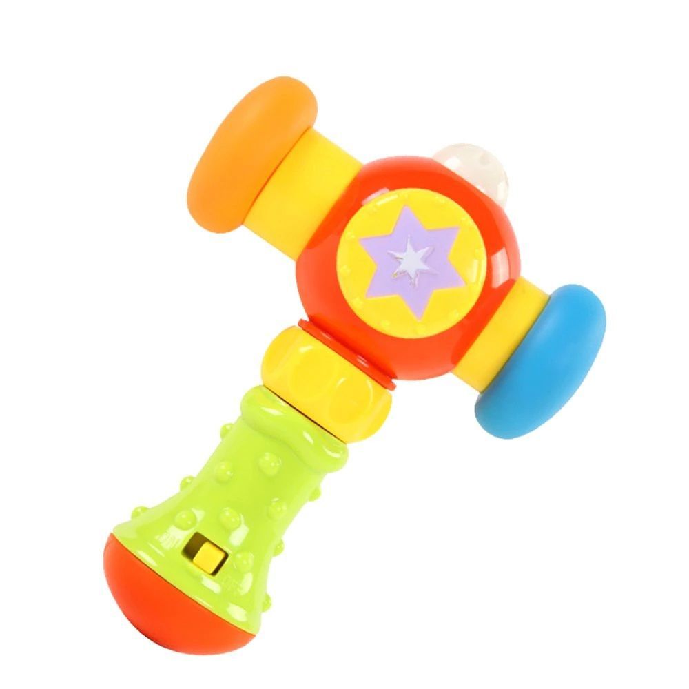 Goodway - Baby Rattle Toy With Lights And Sounds 1pc - Interactive Hammer