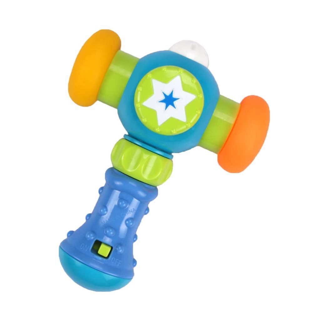 Goodway - Baby Rattle Toy With Lights And Sounds 1pc - Interactive Hammer