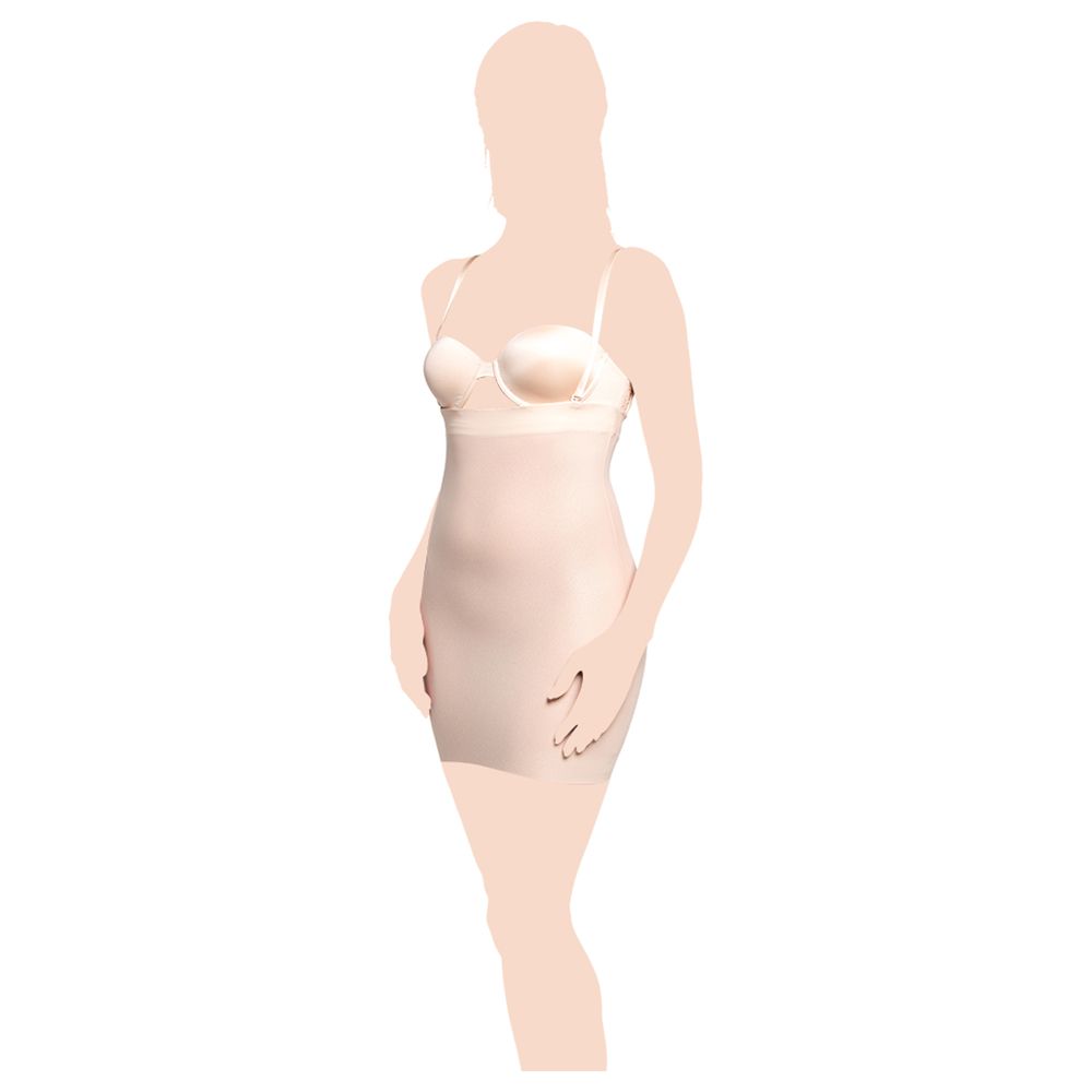 Klynn - Magic Body Fashion - Hi Waist Dress - Latte