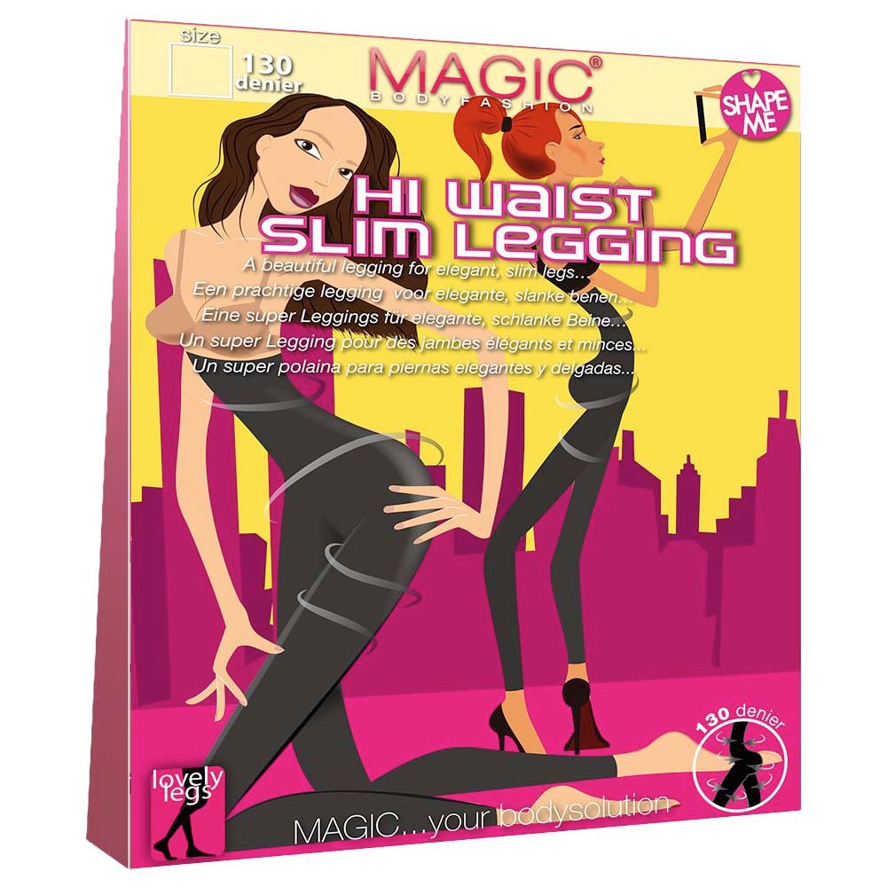 Magic Body Fashion - Hi-Waist Slim Legging - Black