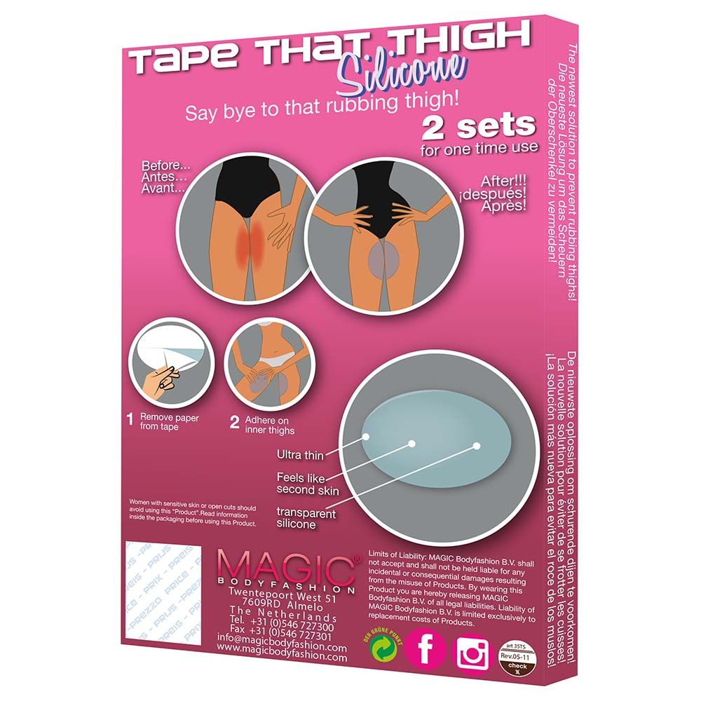 Klynn - Magic Body Fashion - Thigh Silicone Tape - Clear