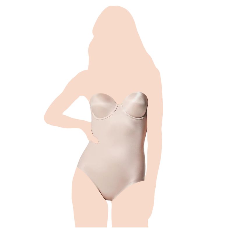 Spanx - Suit Your Fantasy Strapless Cupped Panty Bodysuit - Nude