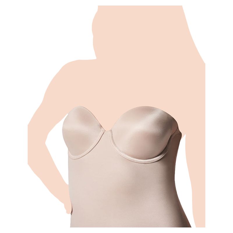 Spanx - Suit Your Fantasy Strapless Cupped Panty Bodysuit - Nude