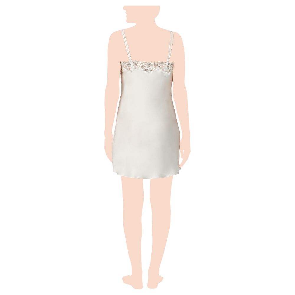 Klynn - Ralph Lauren - Double Strap Lace Chemise - Ivory_XL