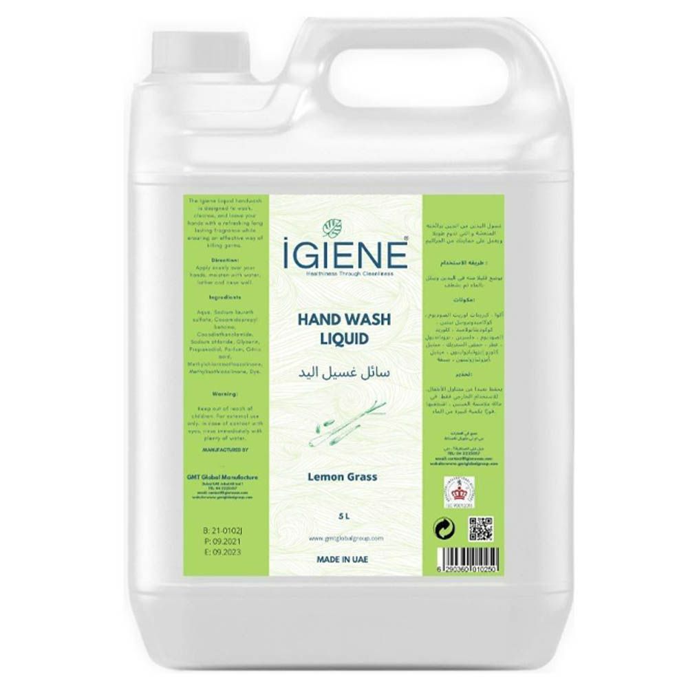 Igiene - Hand Wash - Lemon Grass - 5L