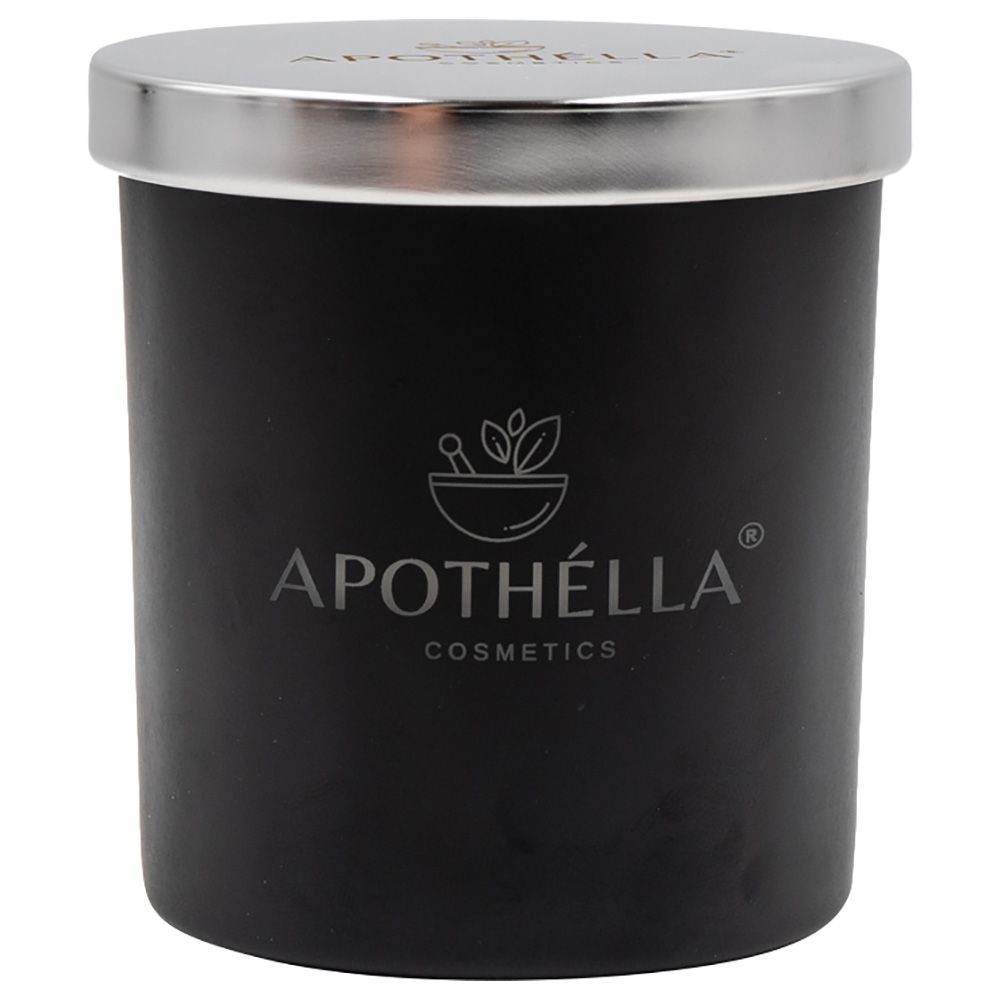 Apothella - Glow In The Dark Soy Wax & Bees Wax Candle - Black