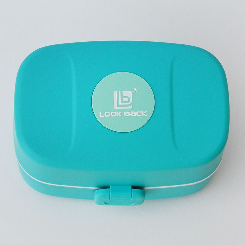 Look Back - One Layer Lunch Box - Blue