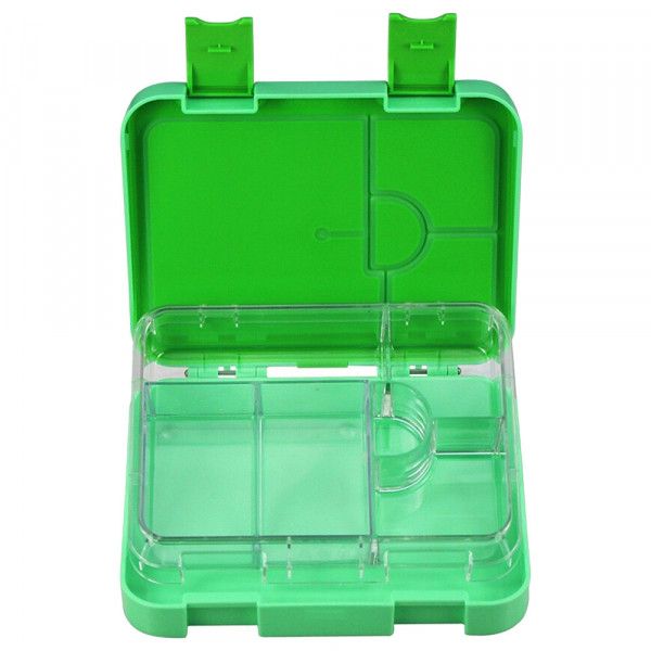 GenioWorld Lunch Box + Apple Ice pack + Dino Sandwich Cutter