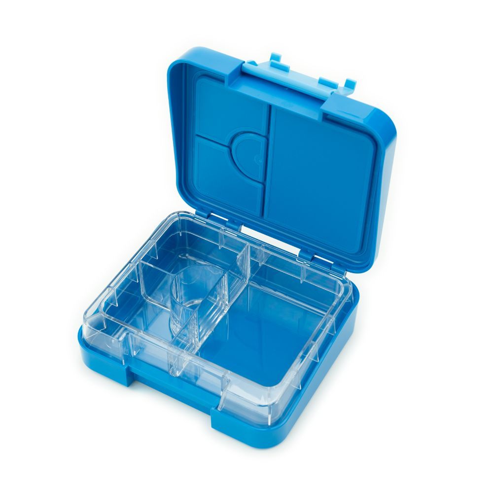 Rainbow Skool - 4 Compartment Mini Lunch Box - Dino - Blue