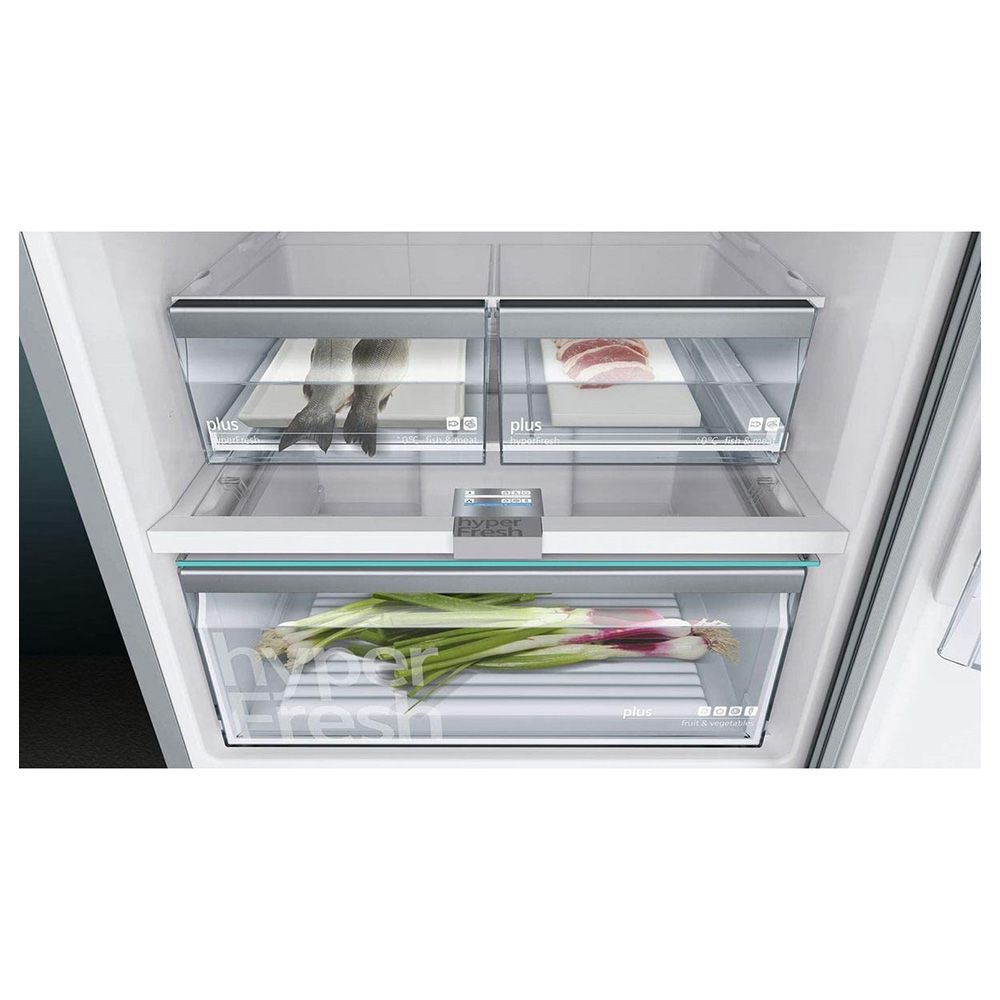 Siemens - Freestanding Bottom Mount Refrigerator - 559L - Silver