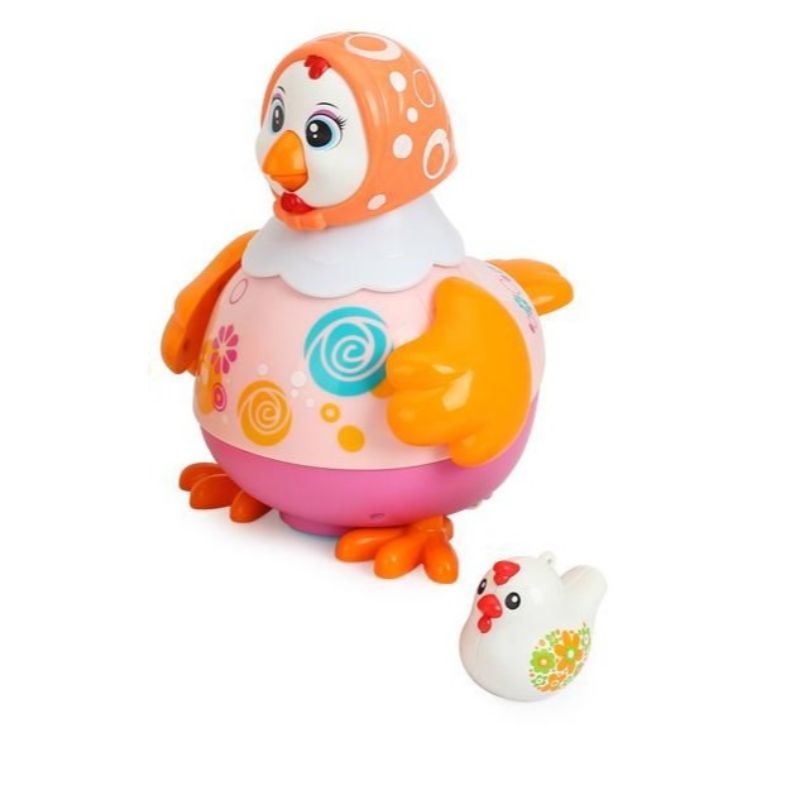 Hola - Baby Toys Dancing Hen Toy for 12+ m - Orange