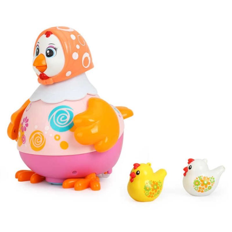 Hola - Baby Toys Dancing Hen Toy for 12+ m - Orange