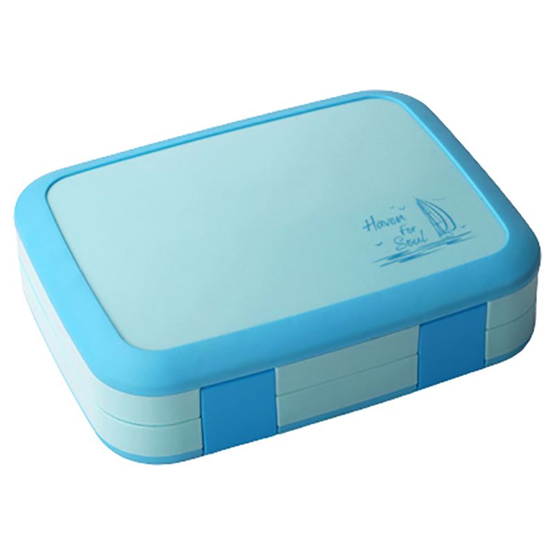 Little Angel - Portable Lunch Box w/ 4 Compartments - Blue