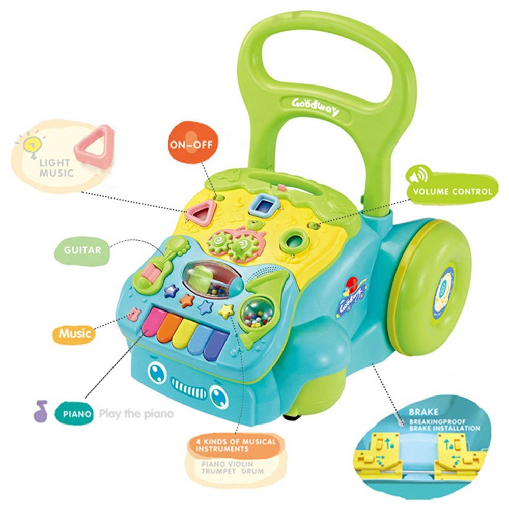 Goodway - Baby Walker W/Activity Music Board for 9+ Months