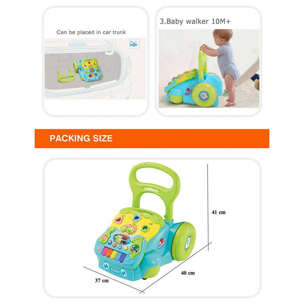 Goodway - Baby Walker W/Activity Music Board for 9+ Months