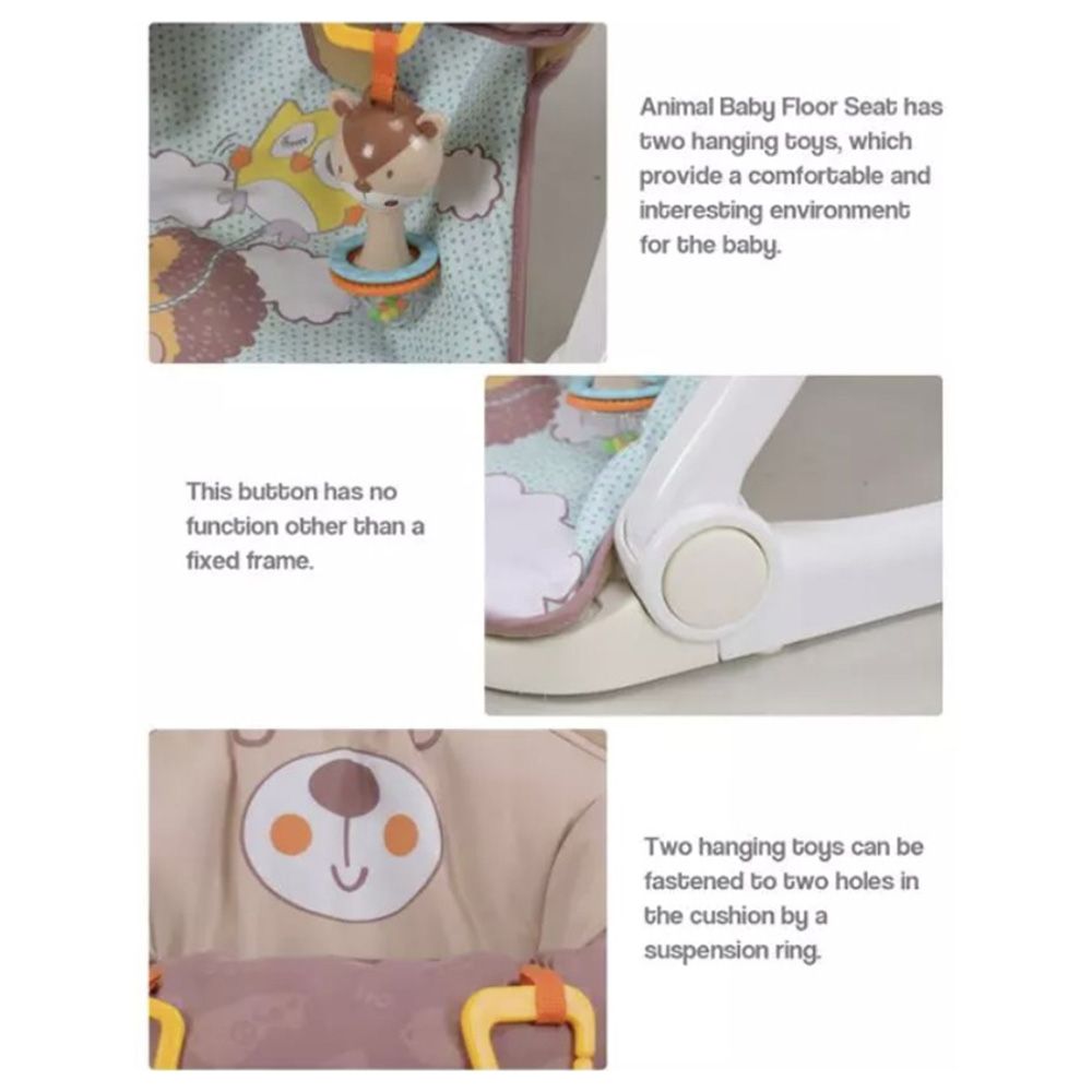 Little Angel - Baby Activity Booster Seat - Brown