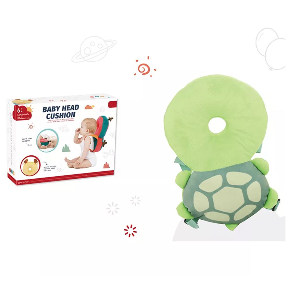 Little Angel - Baby Pillow Backpack Head Protection Cushion - Turtle