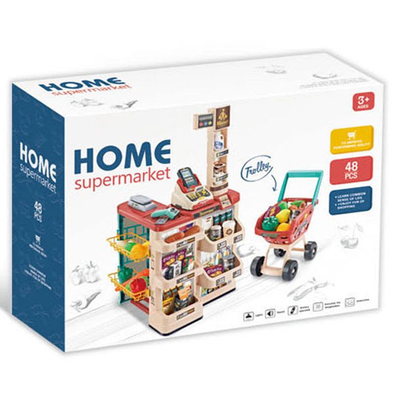 Little Angel - Home Supermarket Toy w/ 48 Accessories