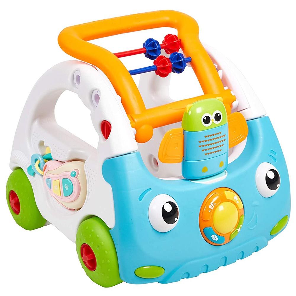 Little Angel - Baby Learning Walker 3-In-1 Activity Toy Car - Blue