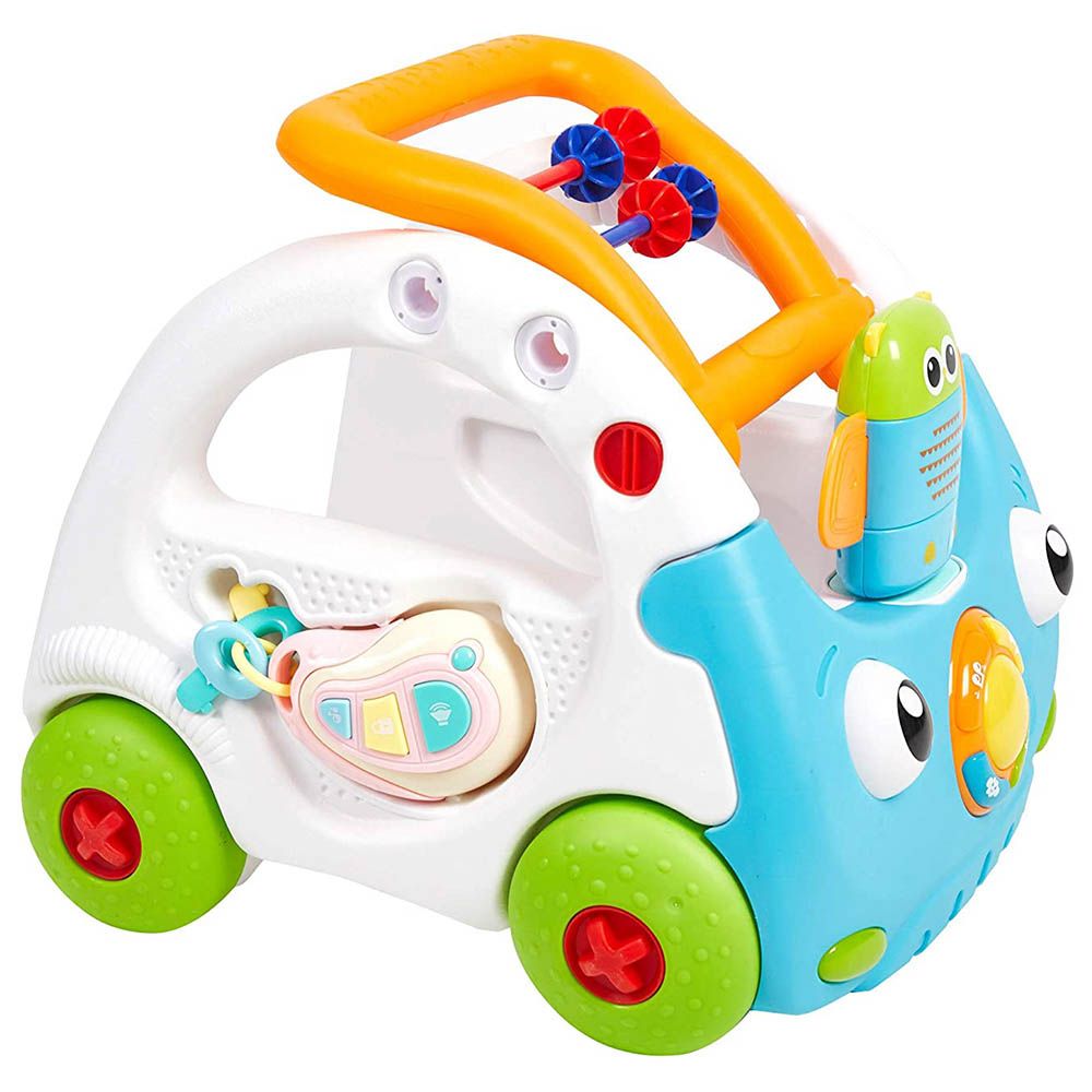 Little Angel - Baby Learning Walker 3-In-1 Activity Toy Car - Blue