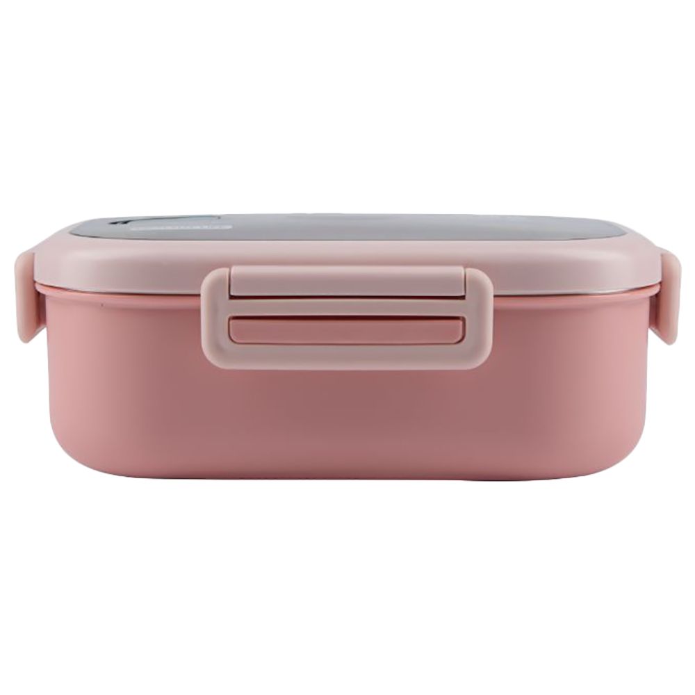 Little Angel - Stainless Steel w/ 2 Compartments Lunch Box - Pink