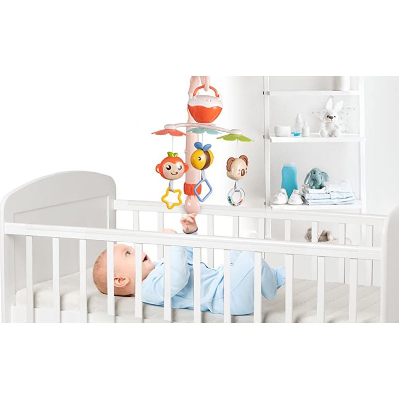 Goodway - Baby Crib Mobile With Hanging Toys & Music - Beige