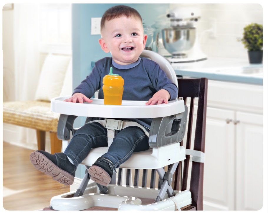 Mastela - Baby Booster Seat & Chair For Toddler - White/Grey