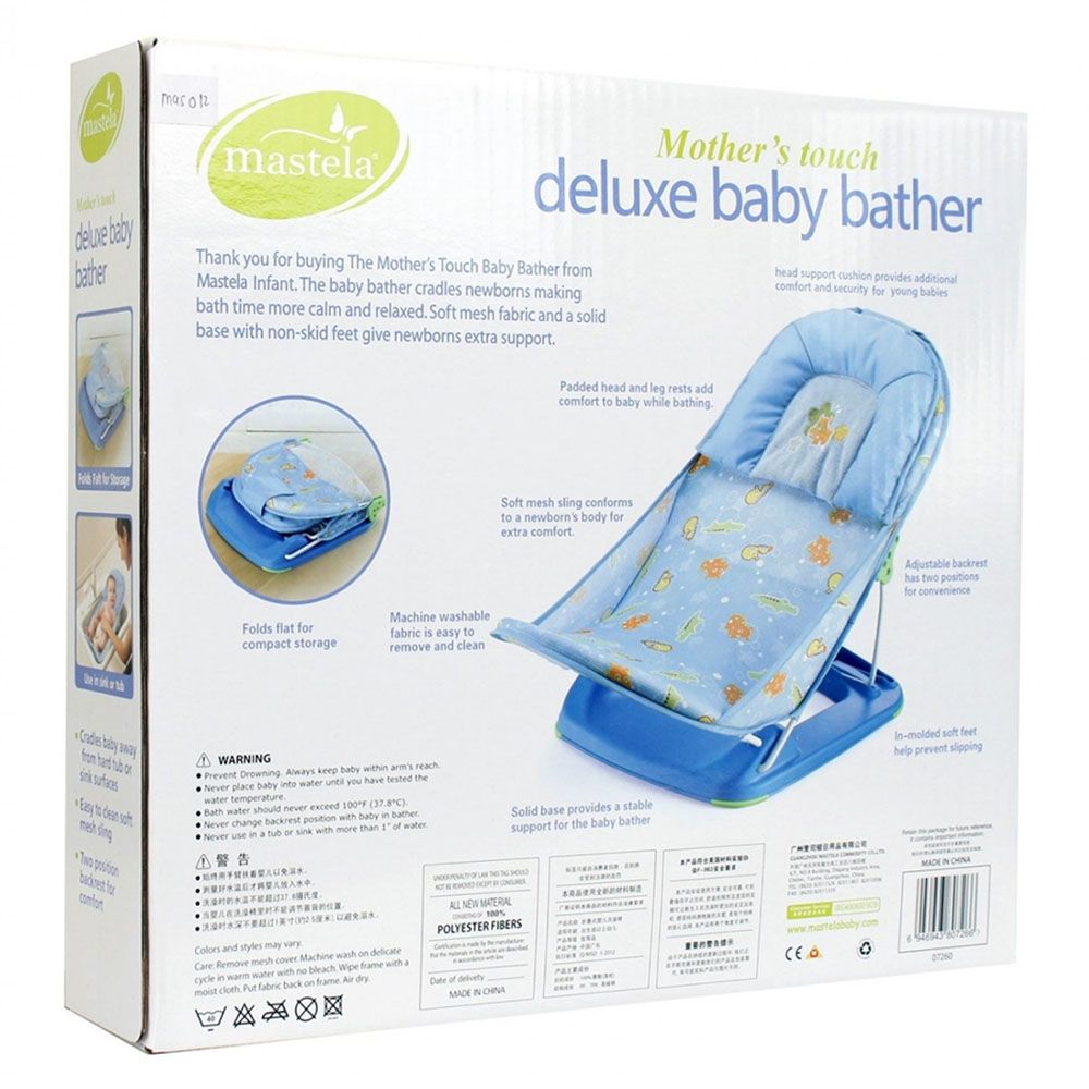 Mastela - Baby Bath Seat And Chair For Newborn - Blue