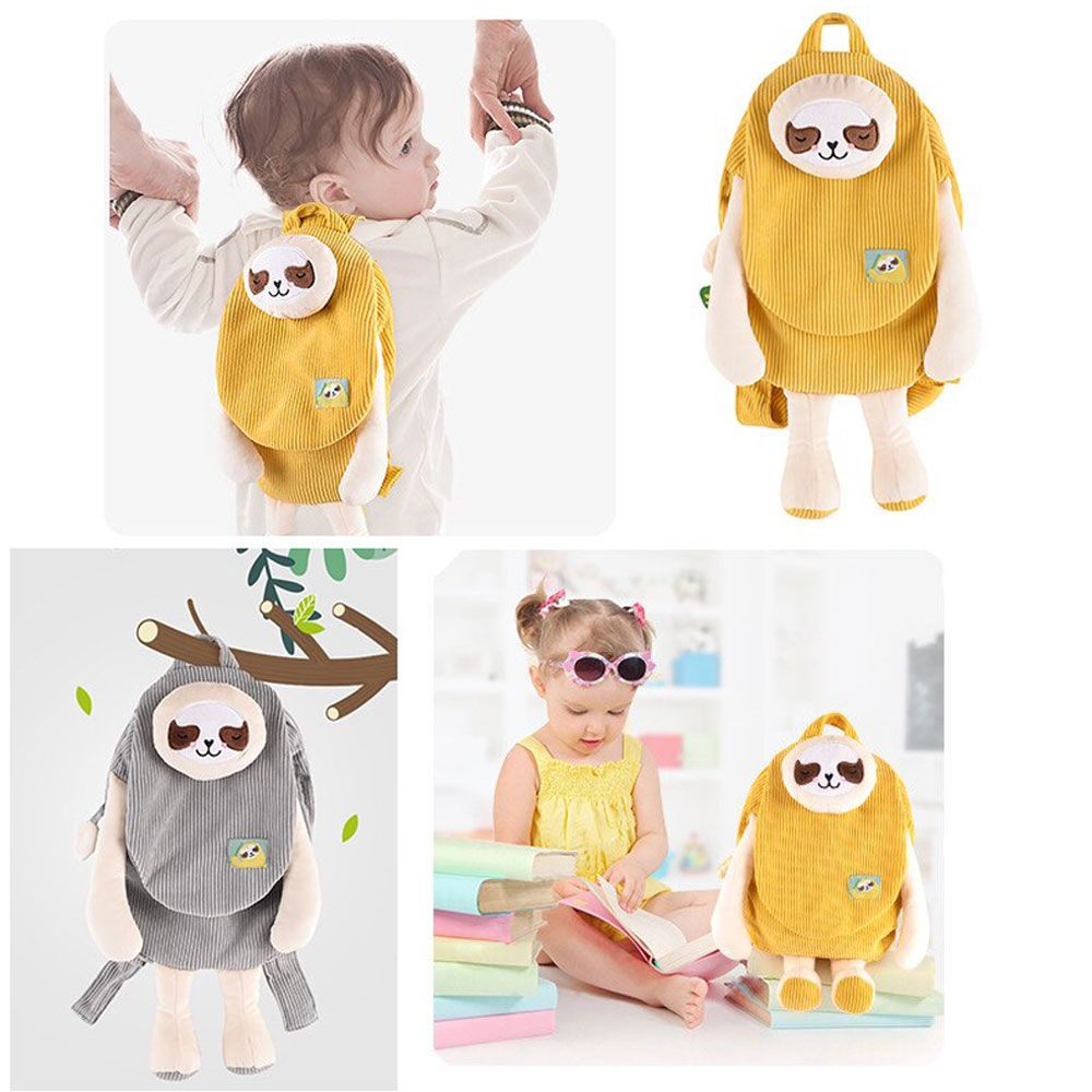 Little Angel - Kids Sloth Cute Backpack Bag For Toddlers - Yellow