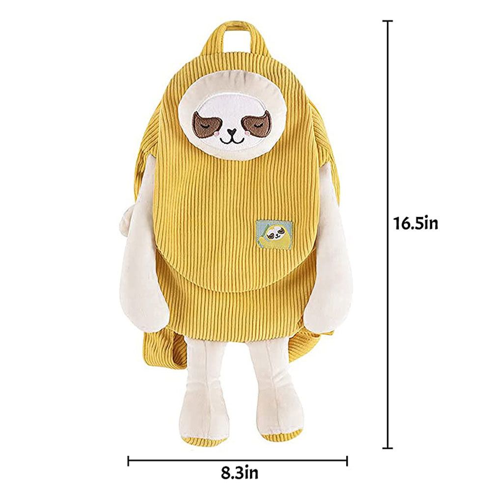 Little Angel - Kids Sloth Cute Backpack Bag For Toddlers - Yellow