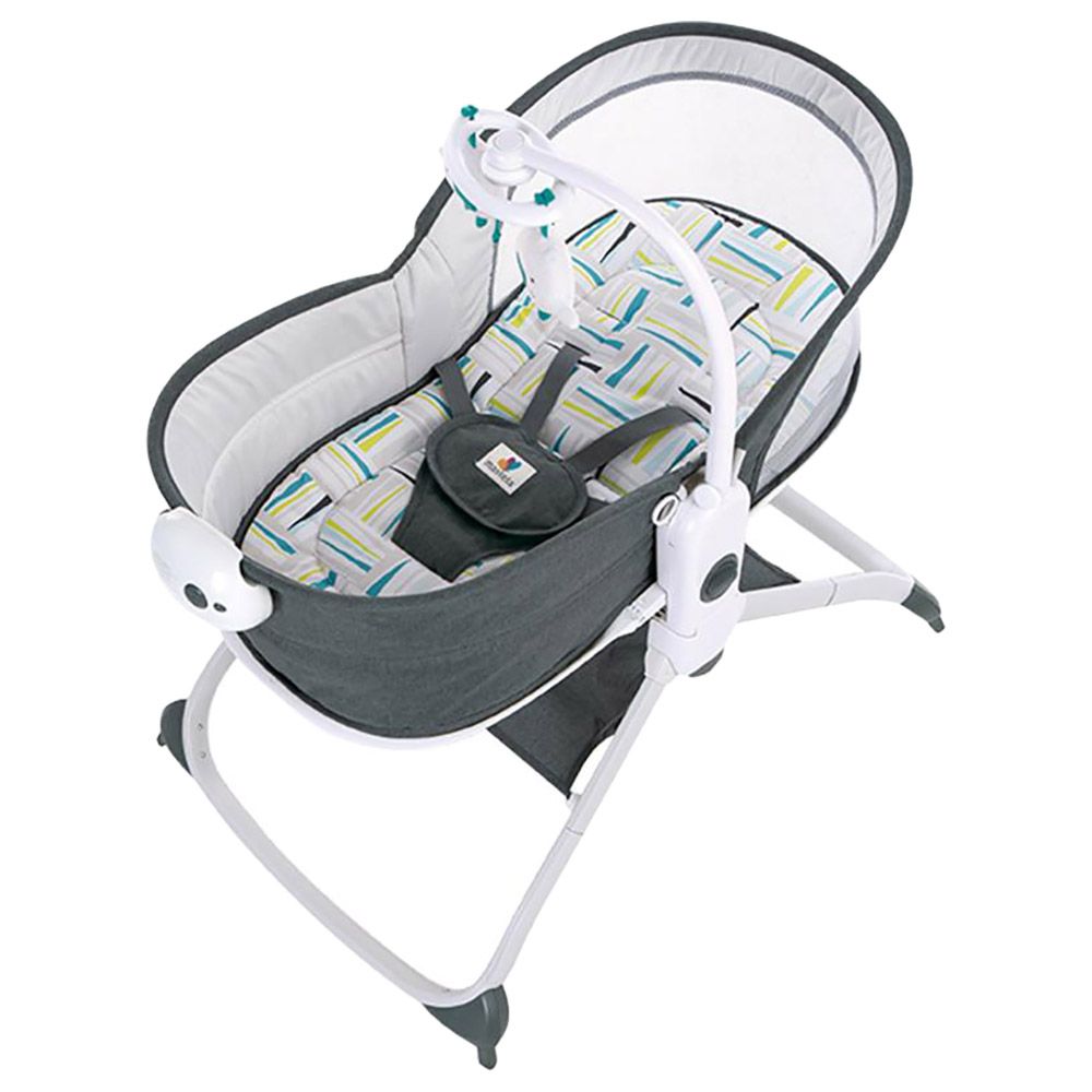 Mastela - Baby Bassinet And Rocker 6 In 1 For Newborn - Grey