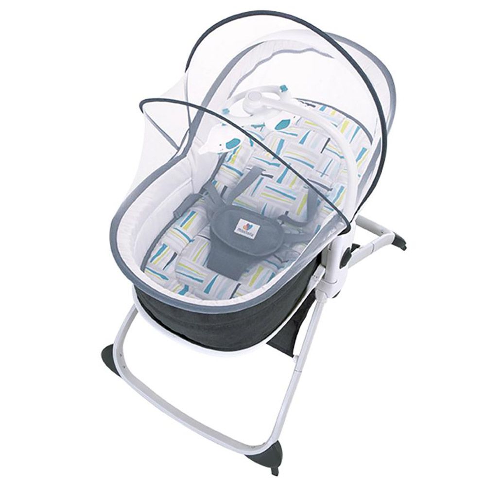 Mastela - Baby Bassinet And Rocker 6 In 1 For Newborn - Grey