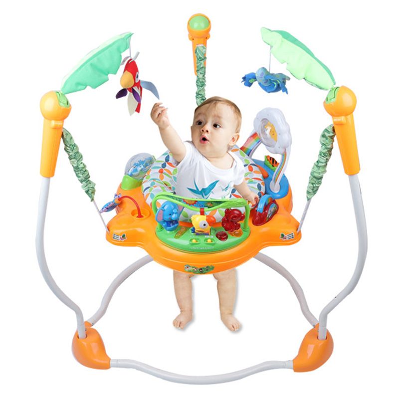 Little Angel - Baby Jumper Activity Gym Bouncer With Music - Orange