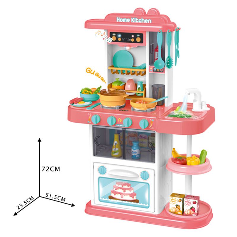 Beibe Good -  Kids Toys Kitchen Pretend Play 38pcs - Pink