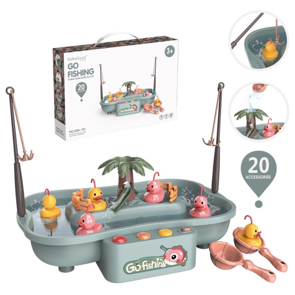 Beibe Good - Fishing Game w/ 20 Accessories - Grey