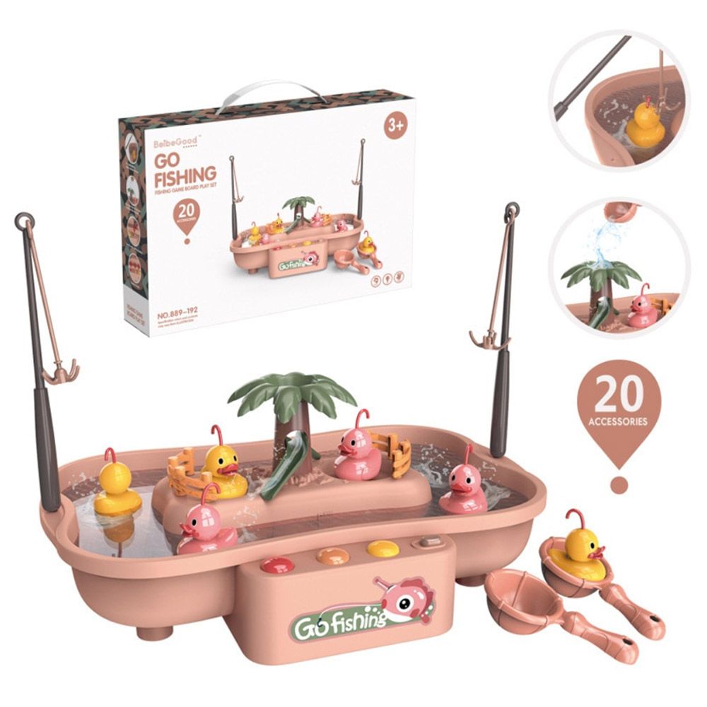 Beibe Good - Fishing Game w/ 20 Accessories - Beige