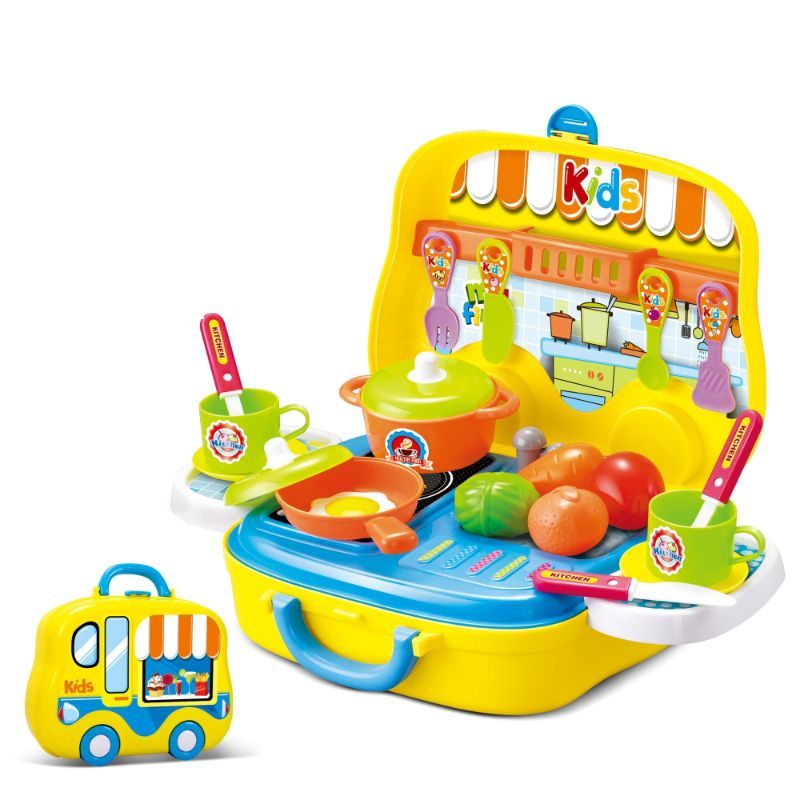 Little Angel - Kids Toys Kitchen & Cooking Food Set - Yellow