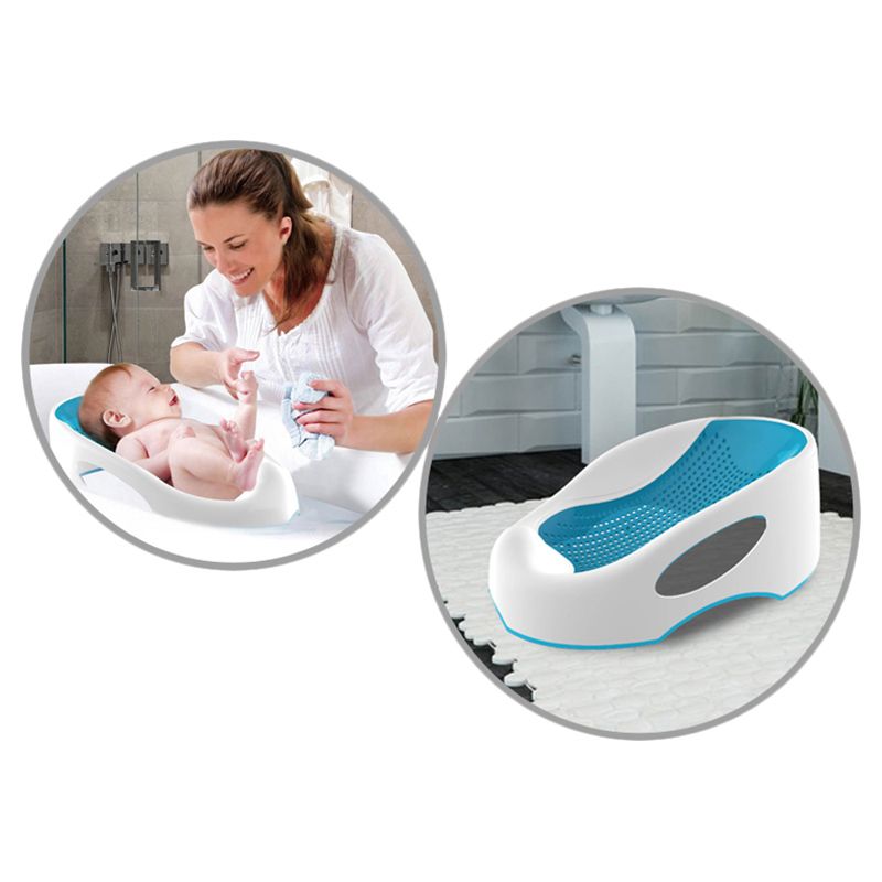 Little Angel - Baby Bath Seat Booster For Newborn For 3 - 6 Month - Blue