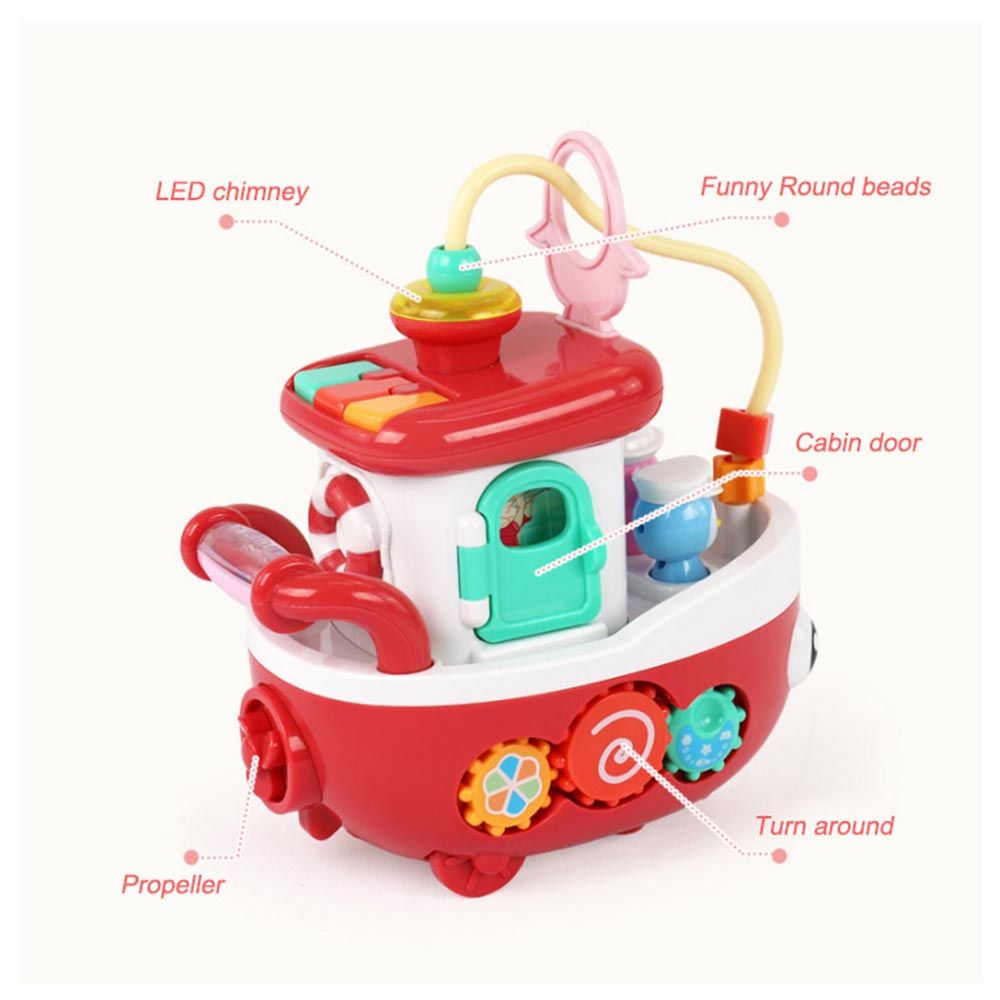 Baoli - Baby Educational Boat Toy - Red