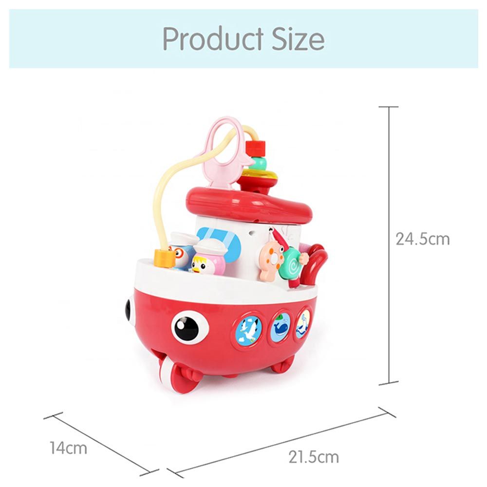 Baoli - Baby Educational Boat Toy - Red