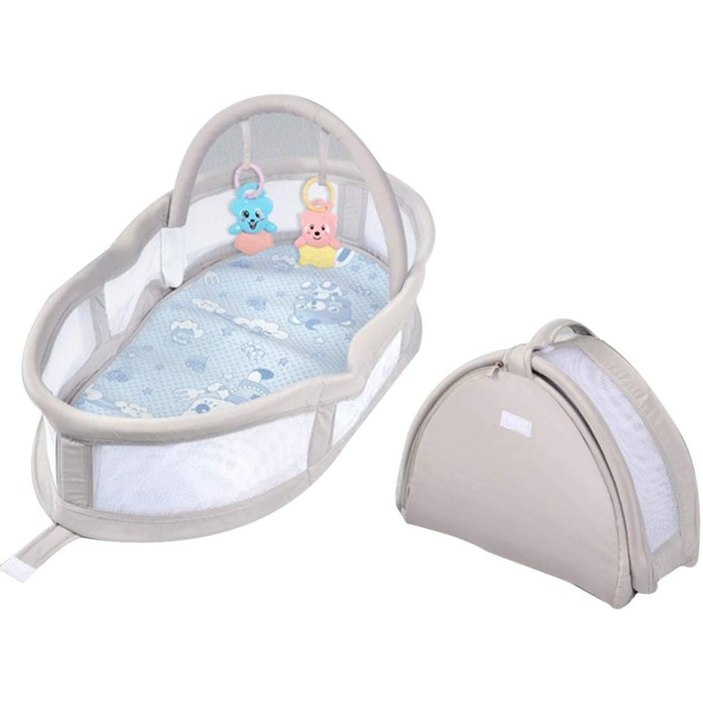 Little Angel - Baby Bed Foldable Bassinet for 3+ Months - Grey