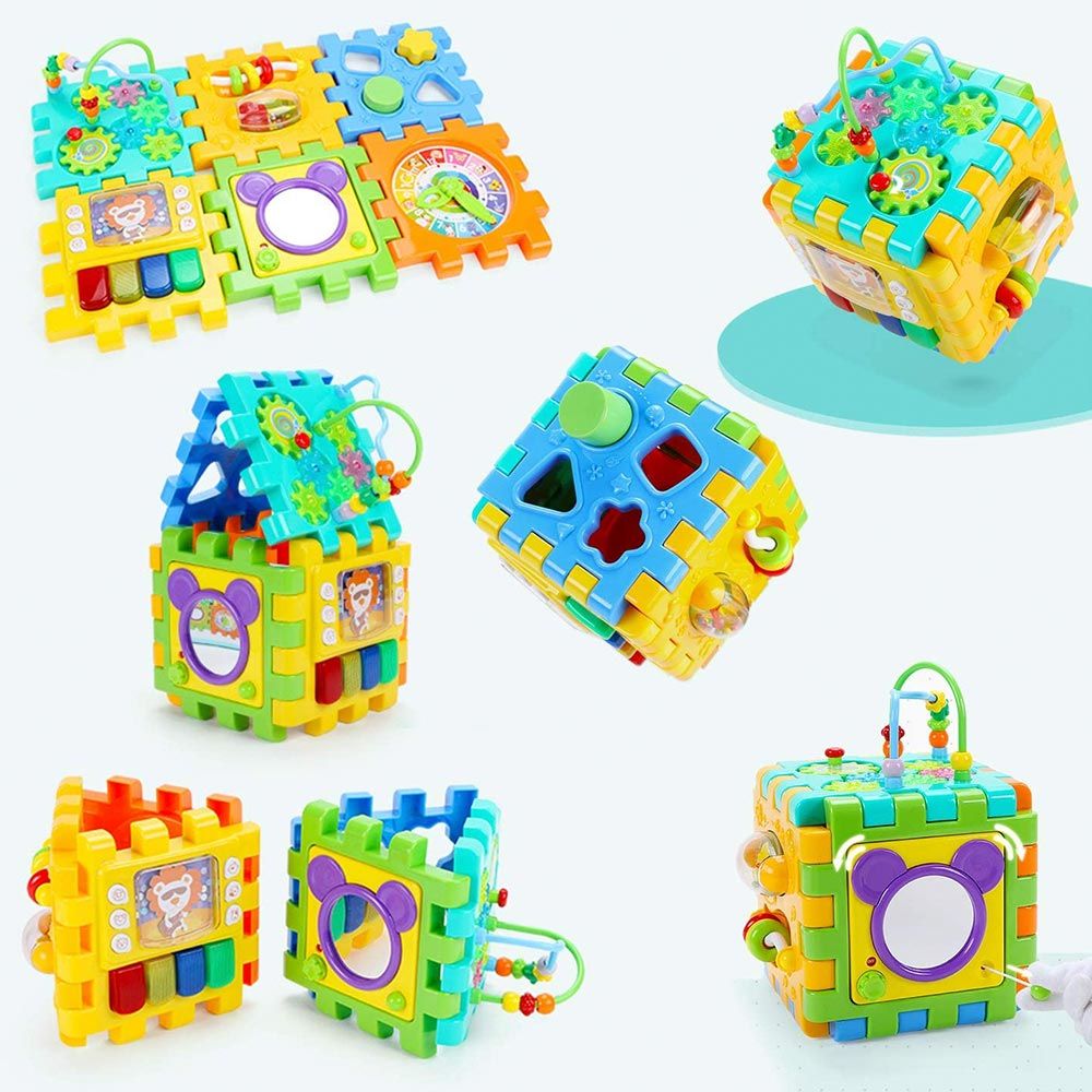 Goodway - Baby Activity Cube Educational Toy For Toddlers Fun Play